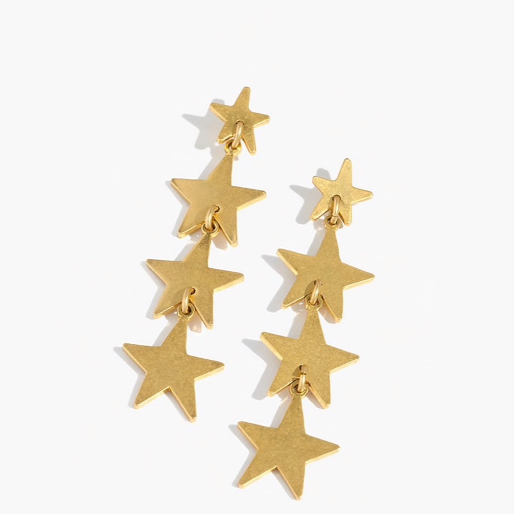 NWOT Madewell Star Drop Earrings